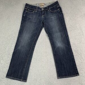 Paige Jeans Womens Size 26 Canyon Crop Denim Zip Button Pockets